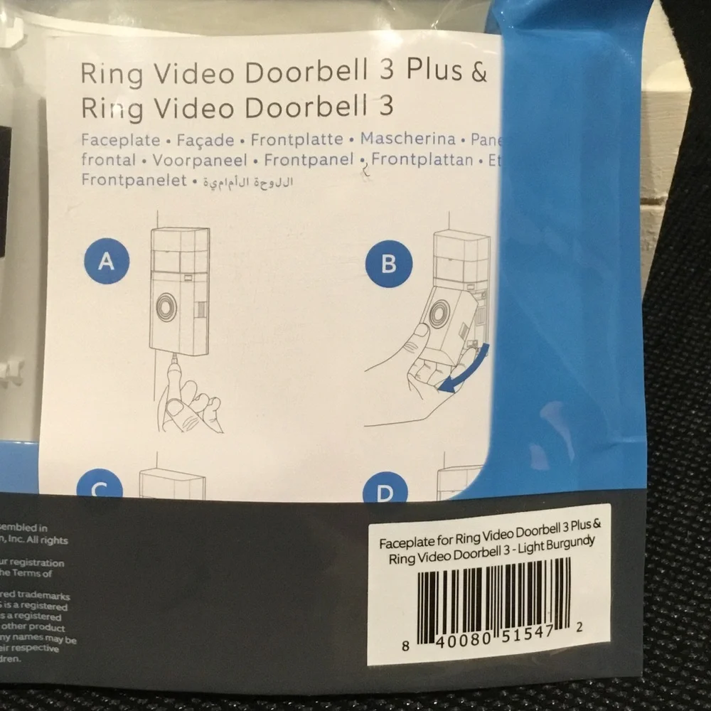 NIP Ring Chime - Coral Pink Wireless Doorbell Accessory (cover)